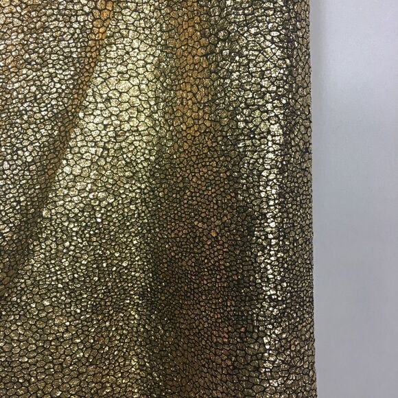 C. LUCE Gold Metallic Tulip Style Mini Skirt - Picture 6 of 6